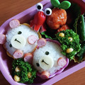 chisanaまま's cooksnap of when they made キャラ弁も♡簡単♪くまさんちぎりおにぎり.