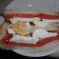 白いぐれーぷ's cooksnap of when they made ヘルシー卵サンド✽カッテージチーズ入り.
