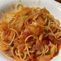 ムーちゃみ☆'s cooksnap of when they made ウインナーとキャベツの簡単トマトパスタ♡.