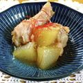 ＊＊ラテ＊＊'s cooksnap of when they made 手羽元と大根のニンニク生姜の胡麻煮♪.