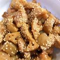 ｊ爺ｊ's cooksnap of when they made 鶏肉と蓮根こんにゃくの照り煮.