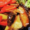 monjimari's cooksnap of when they made 揚げずに！彩り野菜とぶりの甘酢あんかけ.