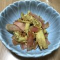 亜久里's cooksnap of when they made きのことベーコンのバタポン炒め.