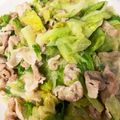 тakuмasa✩。's cooksnap of when they made 10分で簡単おかず★豚肉とレタスの塩炒め.