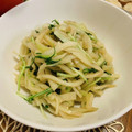 ダンカバー母's cooksnap of when they made 水菜と大根の皮のサッと炒め.