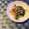 yesmama's cooksnap of when they made もやしとニンジンとニラとハムのナムル.