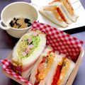 ルぴあ's cooksnap of when they made 喫茶店の味♡トマトと卵のサンドイッチ.