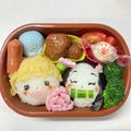 ＊しゅん＊'s cooksnap of when they made 鬼滅の刃　禰豆子困り顔弁当.