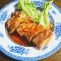 ごはん好きパンも好き's cooksnap of when they made レンジで6分！BBQソース鶏チャーシュー.