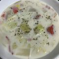 クックBLTENE☆'s cooksnap of when they made 白菜やブロッコリーのミルクスープ♡.