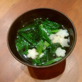 ⭐喜三郎⭐'s cooksnap of when they made 白だしで簡単＊ほうれん草のお吸い物.