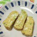 おはなすき's cooksnap of when they made 冷めても 美味しい♡ネギ入り卵焼き.