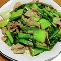 55才のおじさん's cooksnap of when they made 豚バラとチンゲンサイのオイスター炒め.