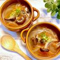 gomapon's cooksnap of when they made 平茸と玉子の中華スープ.
