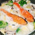 瑠璃728's cooksnap of when they made 豆乳de白菜と鮭のクリーム煮.