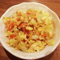 ＊kumikumi＊'s cooksnap of when they made お弁当に。キャベツとカニカマのカレー炒め.