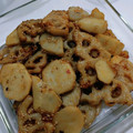 しましまもよう's cooksnap of when they made れんこんと里芋のピリ辛炒め.
