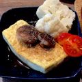 ばたみそーぱん☆'s cooksnap of when they made 節約満足おかず＊豆腐のガーリックステーキ.