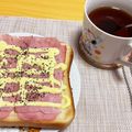 ぴんく０３１７'s cooksnap of when they made 簡単！ベーコンマヨトースト.