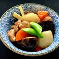 お料理ニャロメ's cooksnap of when they made 鶏もも肉と大根・干し椎茸の炒め煮~餡掛け.