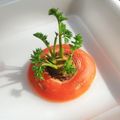黒豆丸's cooksnap of when they made 裏技！？にんじんのヘタでリボベジ☆.