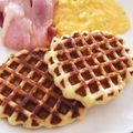 ちいちいマム's cooksnap of when they made 朝食に！お箸でワッフル（イースト使用）.