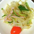 ぐーたら子☆'s cooksnap of when they made 胡瓜ともやしとハムの中華サラダ.