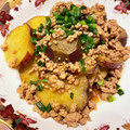 エル♀'s cooksnap of when they made 簡単！晩ご飯に♪さつまいものそぼろ煮.