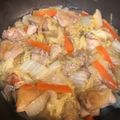 お料理勉強中、、's cooksnap of when they made 切って火にかけるだけ！鶏と白菜のうま煮.
