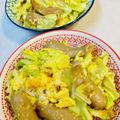 yu🐓's cooksnap of when they made 朝食に☆ソーセージとキャベツ卵マヨ炒め.