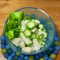 マルんちの丸顔's cooksnap of when they made 簡単！オクラとらっきょうの酢の物.