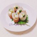 まあまま☆0403's cooksnap of when they made お弁当。竹輪にきゅーりチーズ.