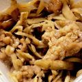 seacomet's cooksnap of when they made 簡単スピードおかず！甘辛豚ゴボウ.