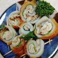 みっちゃん❇️68's cooksnap of when they made 簡単ささ身・梅・大葉・竹輪巻き.