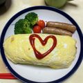 ＊Kyon＊'s cooksnap of when they made レンチン完結！レストラン風オムライス.