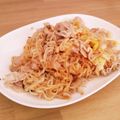 まえぽん☆'s cooksnap of when they made サッポロ一番 瓦そば風さっぱり焼きめん.