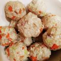 クックE04FUY☆'s cooksnap of when they made ふわふわ♪蓮根入り肉団子と春野菜の煮物.