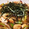 野菜係's cooksnap of when they made 鶏とネギの和風ペペロンチーノ.