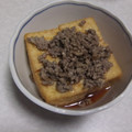 きらり流れ星's cooksnap of when they made 挽肉と厚揚げの甘辛煮★.