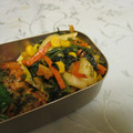 龍青空ママ's cooksnap of when they made お弁当に彩を☆オイマヨカレー炒め.