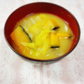 ふうはっちゃん's cooksnap of when they made かぼちゃと白菜のお味噌汁.