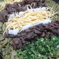 黒豆丸's cooksnap of when they made フライパン簡単再現★瓦そば(茶そば).