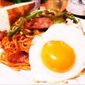 黒鯛一直線's cooksnap of when they made 焼きそば麺でナポリタン.