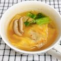 ゆづキッチン's cooksnap of when they made 市販ワンタンと青梗菜のピリ辛キムチスープ.