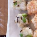 ritukomood's cooksnap of when they made 枝豆おにぎり.