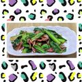 ゆけり３兄弟's cooksnap of when they made 小松菜と桜えびのチャチャッと炒め.