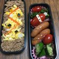 ロ～ズマリ～'s cooksnap of when they made そぼろで彩りクリスマスツリー弁当☆.