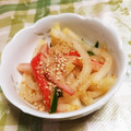 更夜飯店's cooksnap of when they made 大根とカニカマの甘酢和え.