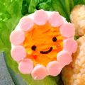 ☆ありか358☆'s cooksnap of when they made ＊キャラ弁おかず＊ゆで卵ＤＥお花ちゃん✿.