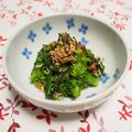 バカリャウ's cooksnap of when they made 菜の花和え❁梅しらす胡麻昆布.